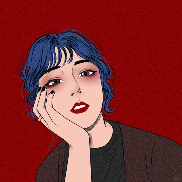 女 生简笔画萌系可爱