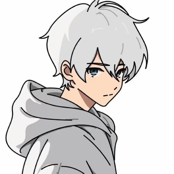 头 像男生侧面背影卡通